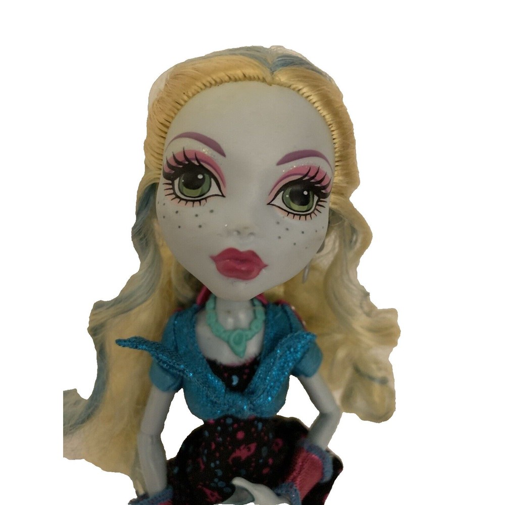 Monster High Doll Ghouls Night Out Blue Lagoona Blonde Hair - One Earring - Picture 2 of 11